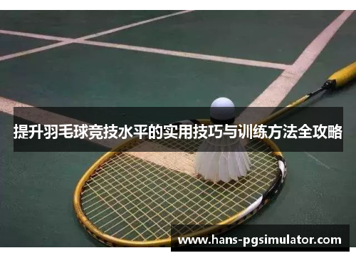 提升羽毛球竞技水平的实用技巧与训练方法全攻略