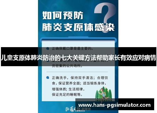 儿童支原体肺炎防治的七大关键方法帮助家长有效应对病情